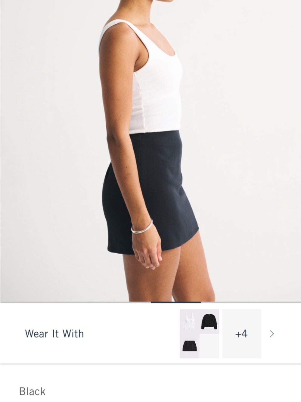 Abercrombie & Fitch Black Mini Skort - Picture 3 of 3